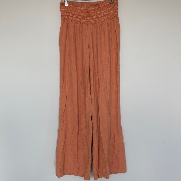Rewash Pants - Rewash Orange Wide-Leg Pants